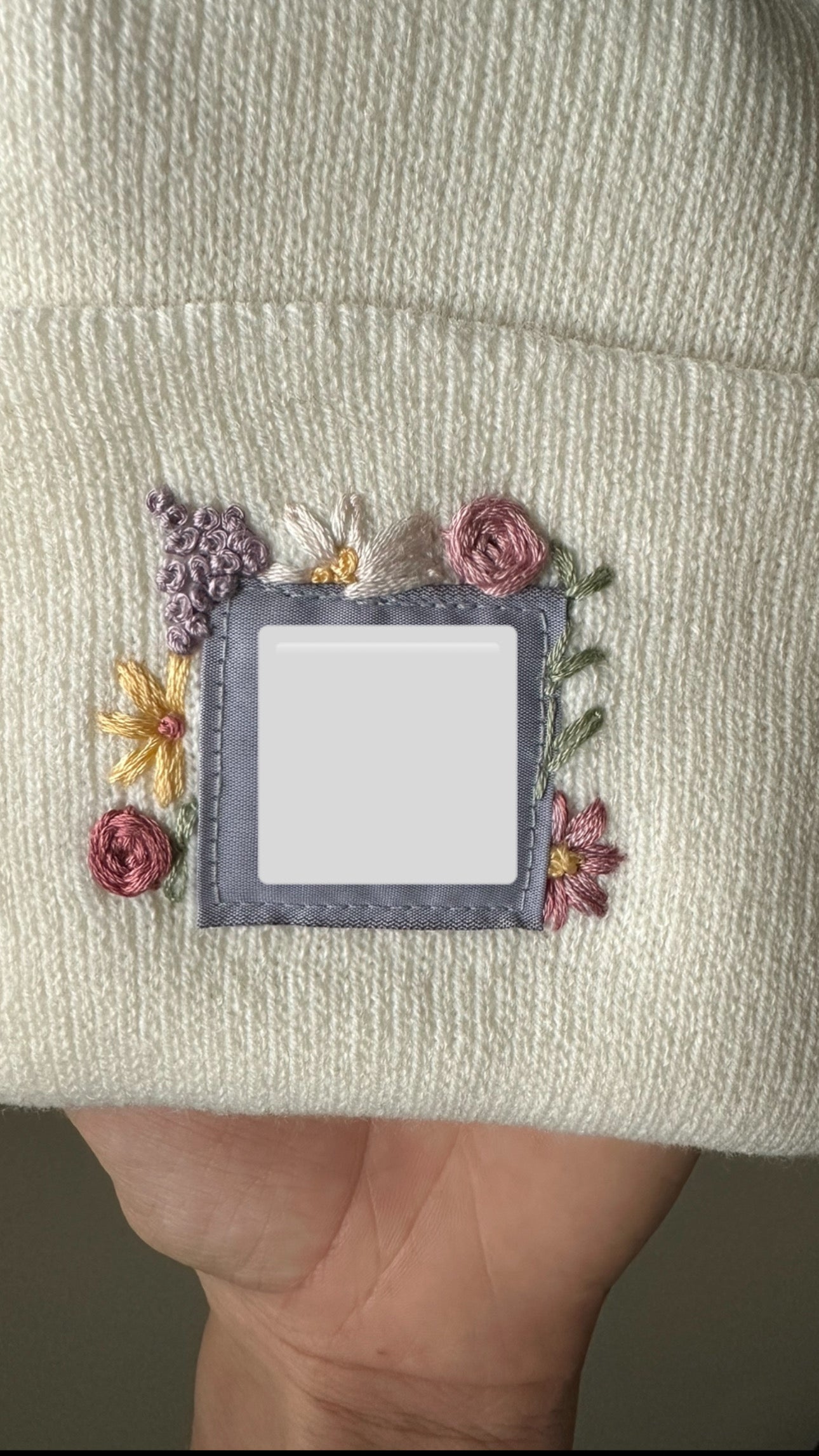 Floral Beanie PDF Embroidery Design