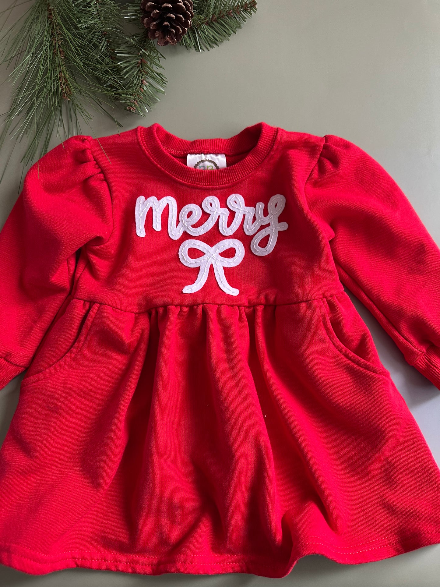 Merry Digital Felt Applique Design