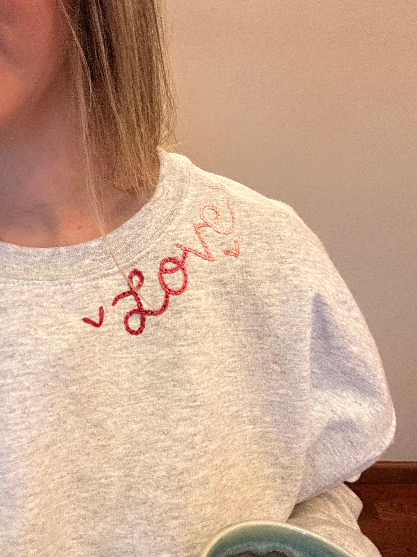 Love Digital Embroidery Design- Neckline Design