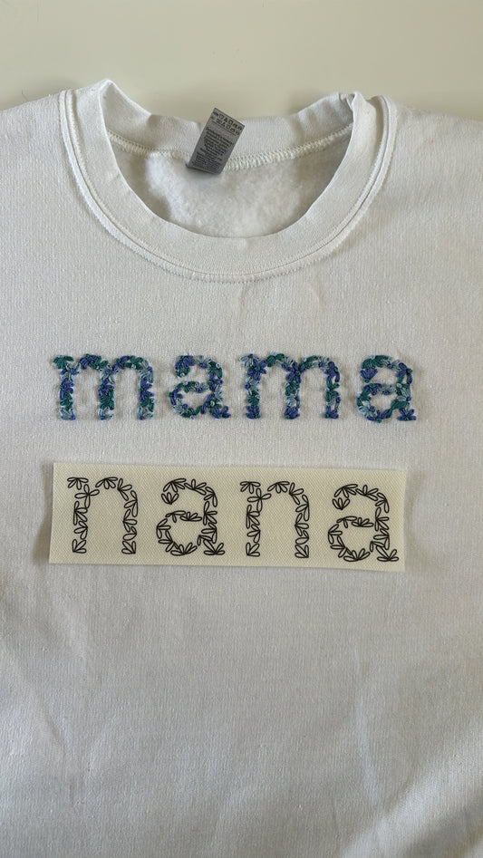 Floral Nana Digital Embroidery Design