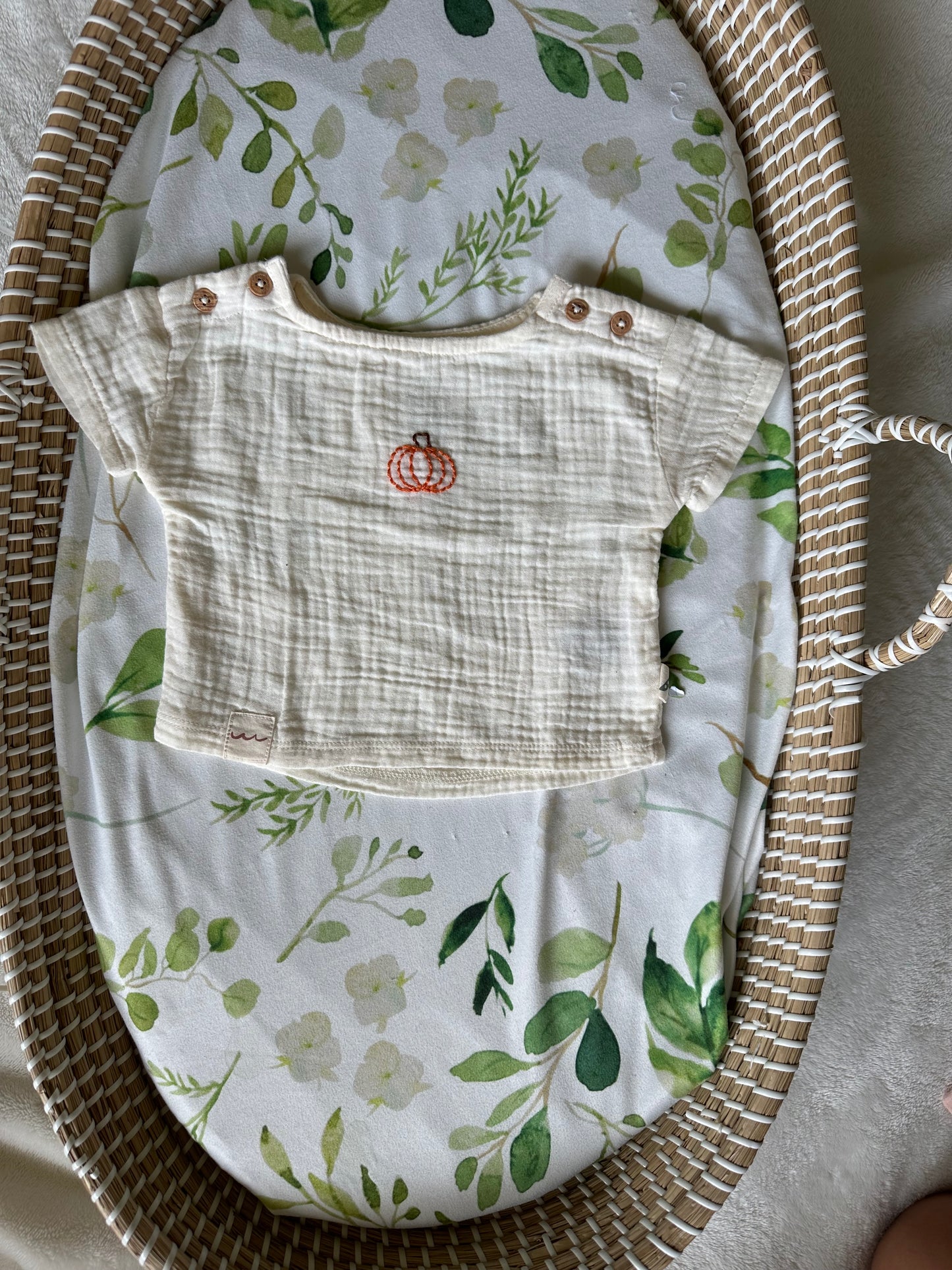 0-3 month pumpkin shirt