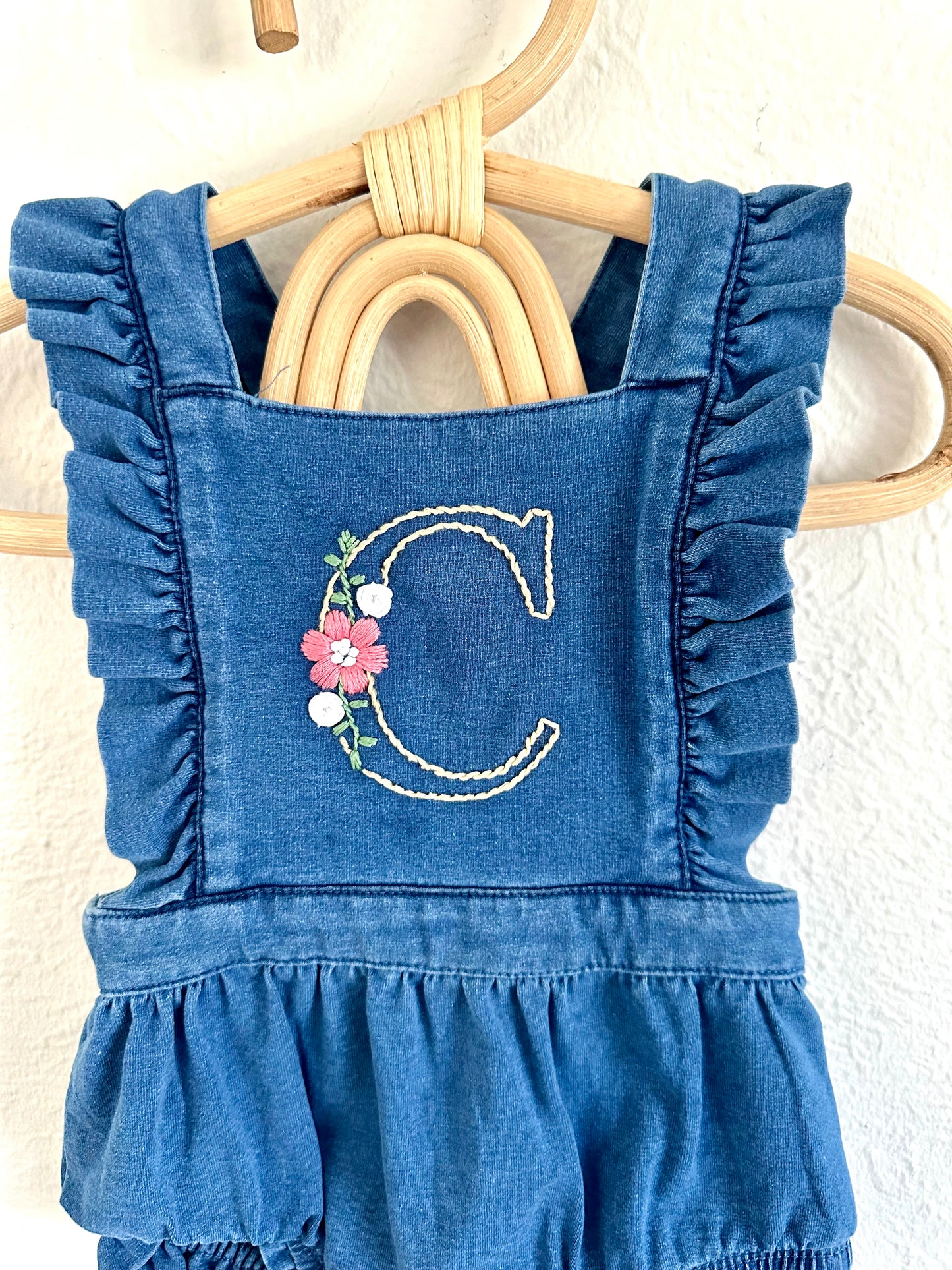Floral Alphabet Digital Embroidery Design