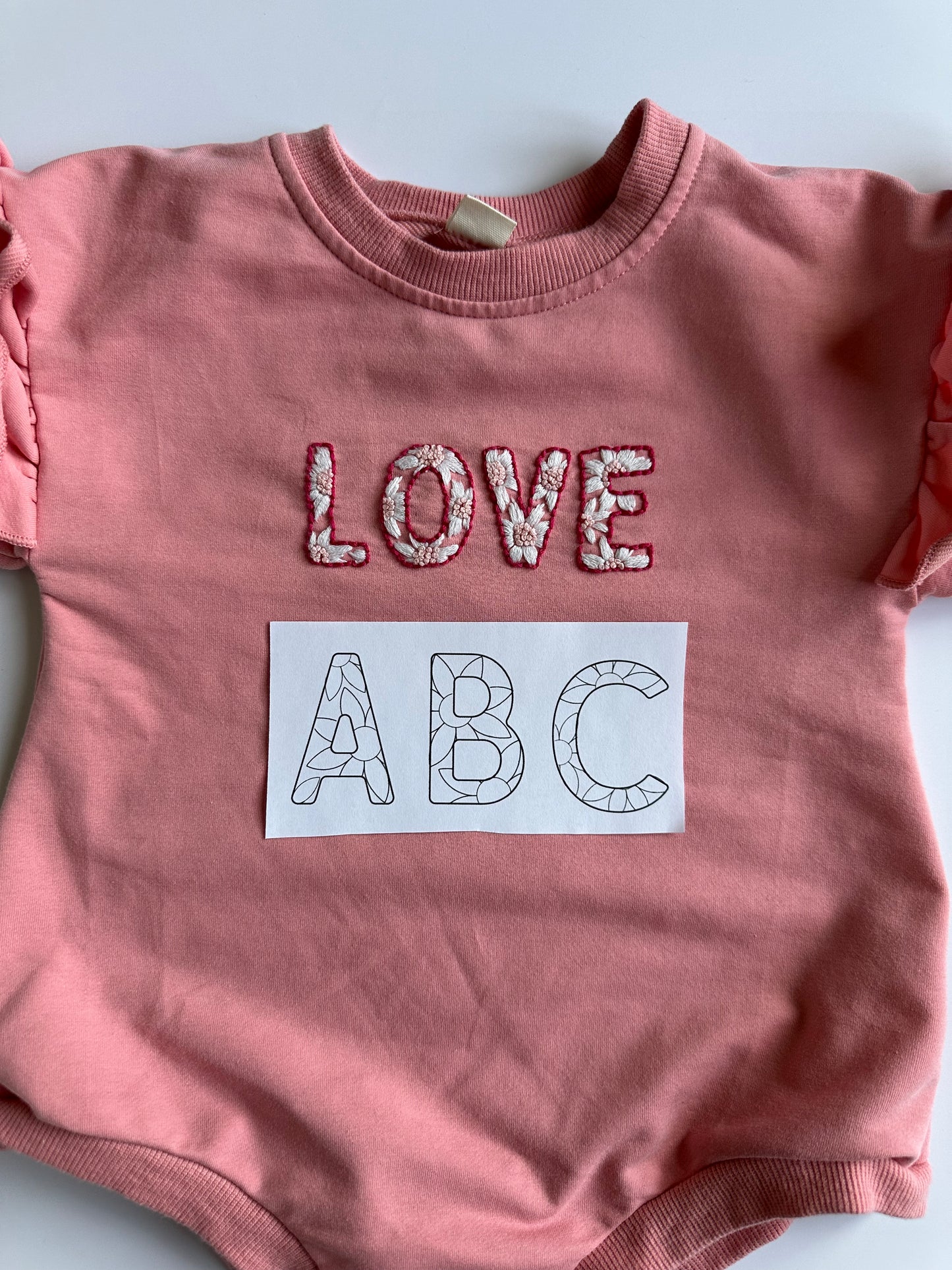 Sunflower Alphabet Digital Embroidery Design