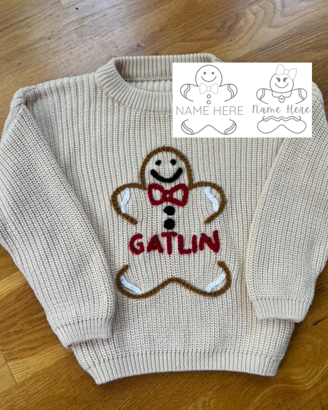 NEW! Personalizable Gingerbread Template