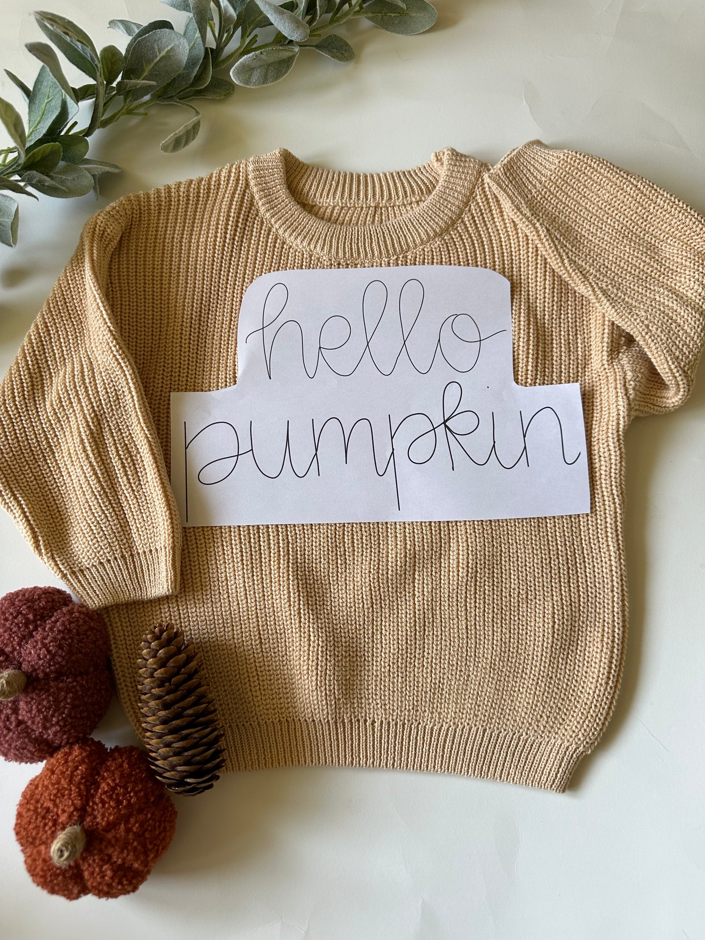 Hello Pumpkin Digital Embroidery Design