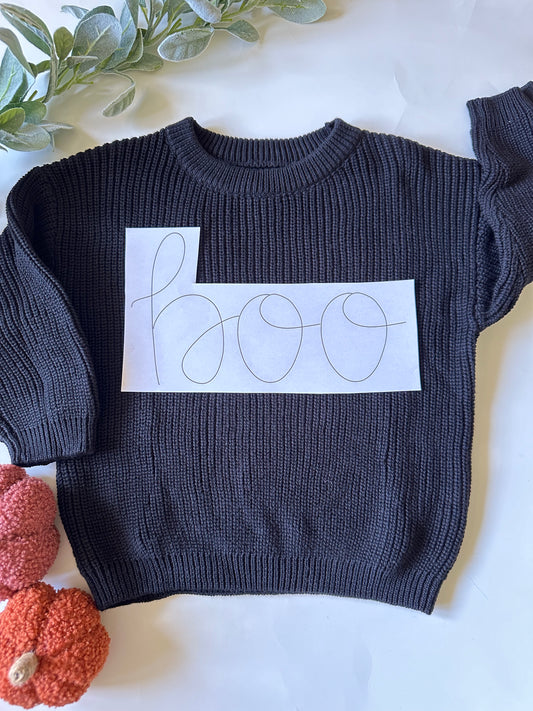 BOO Digital Embroidery Design