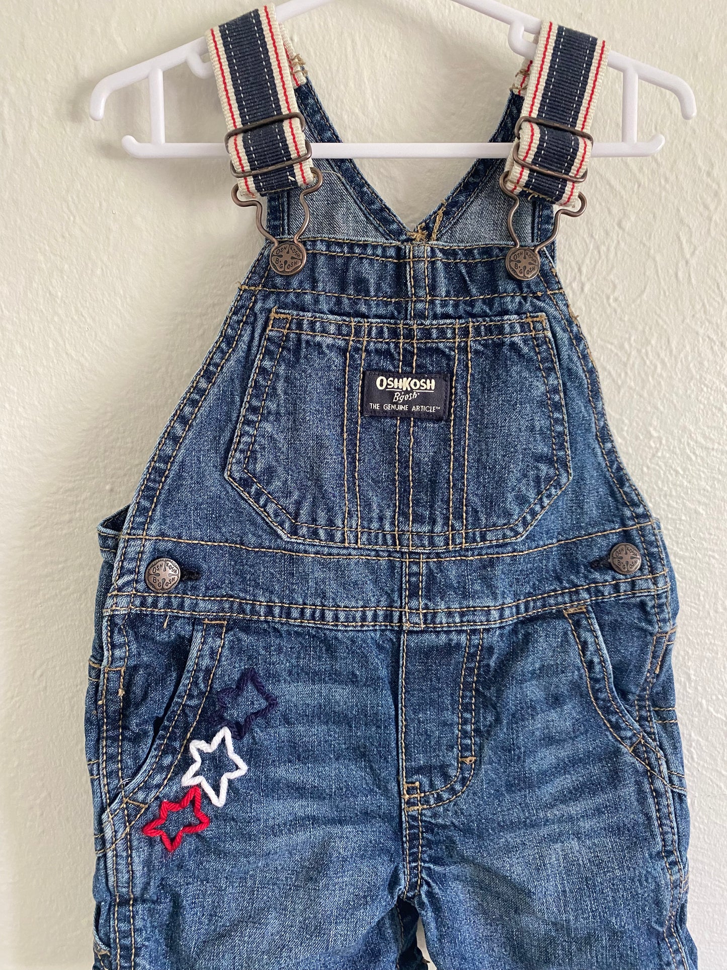 Upcycled Osh Kosh 12M Overalls