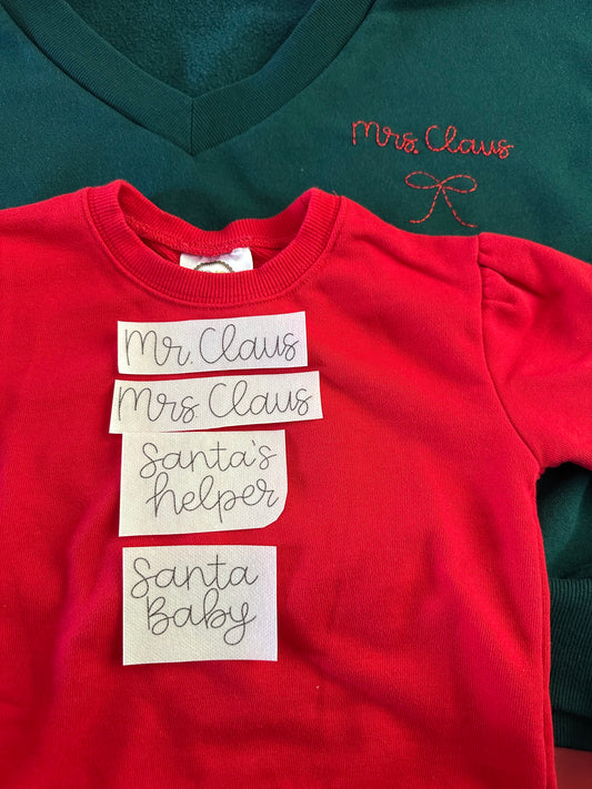 The Claus Family Digital Embroidery Design