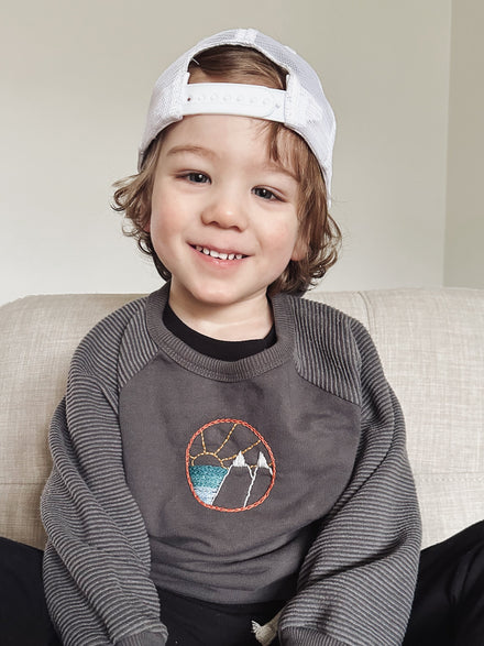 For the boys stitched on clothing