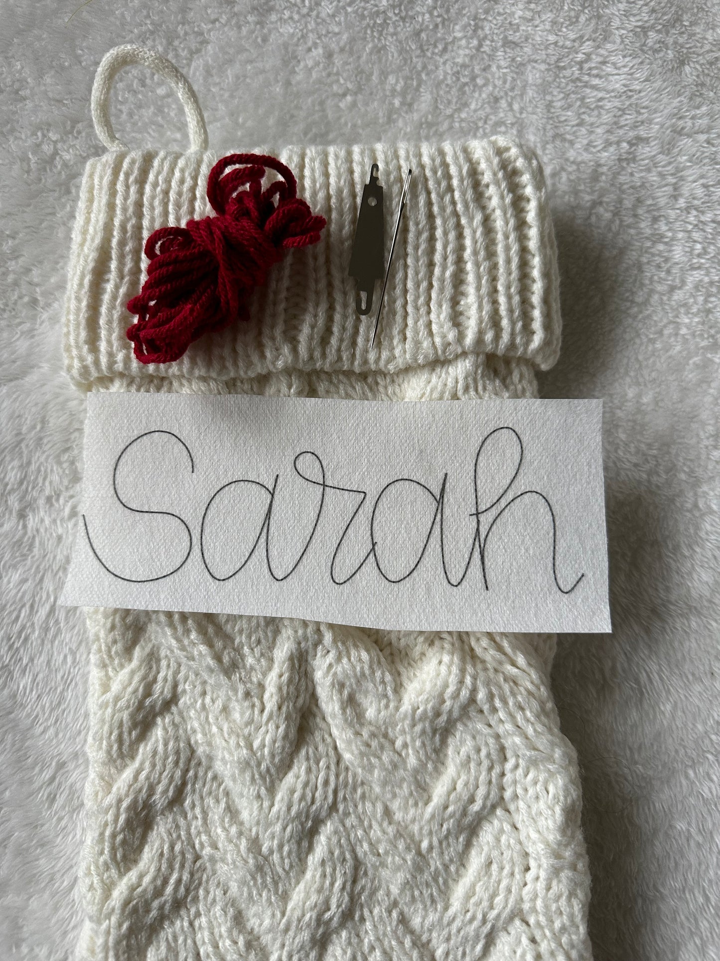 DIY Embroidered Stocking Kit