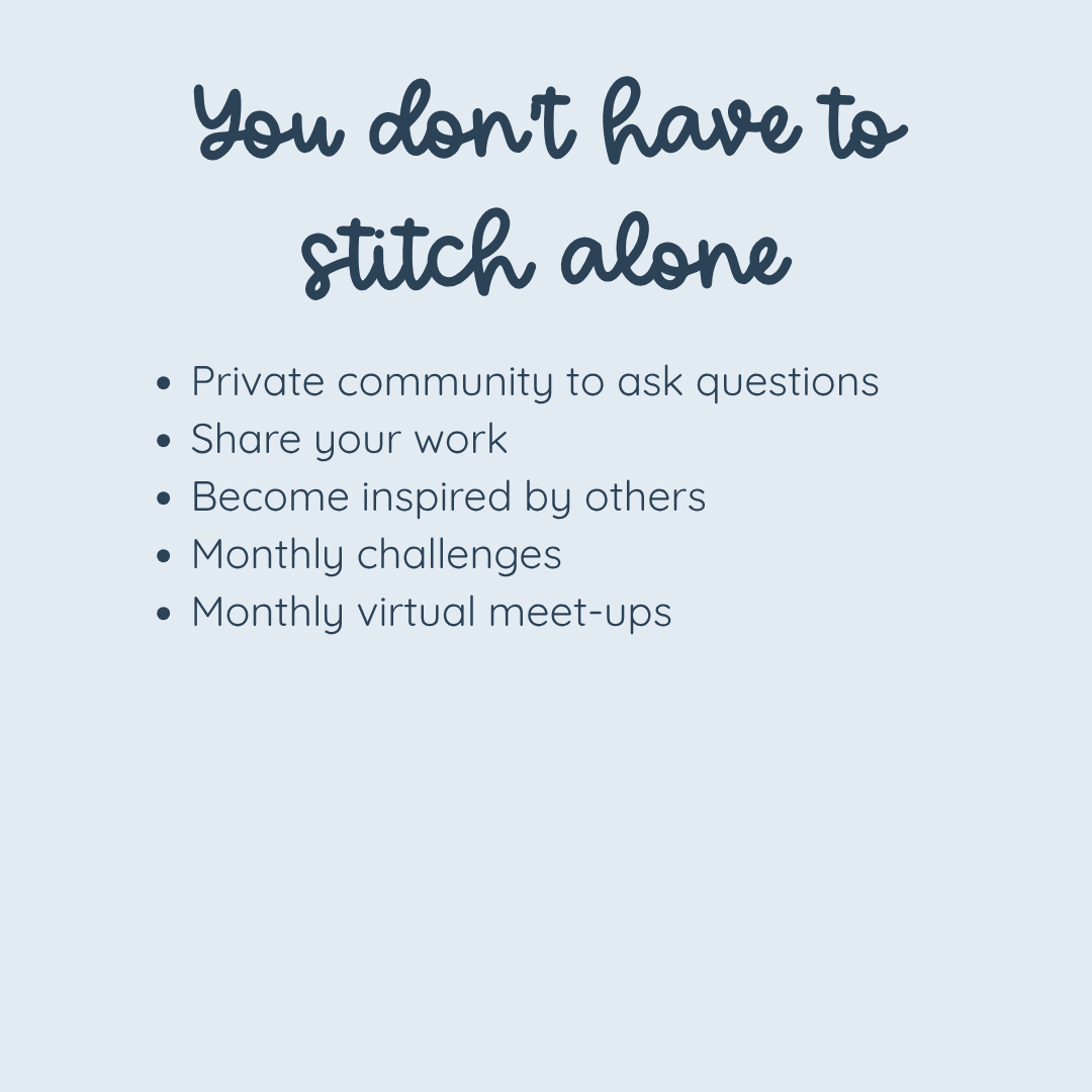 The Stitch Collective: A monthly embroidery club
