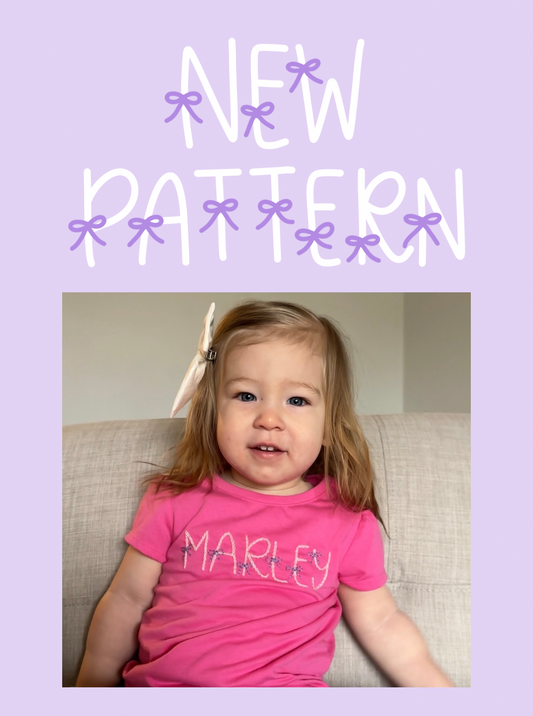 Bow Alphabet Digital Embroidery Design