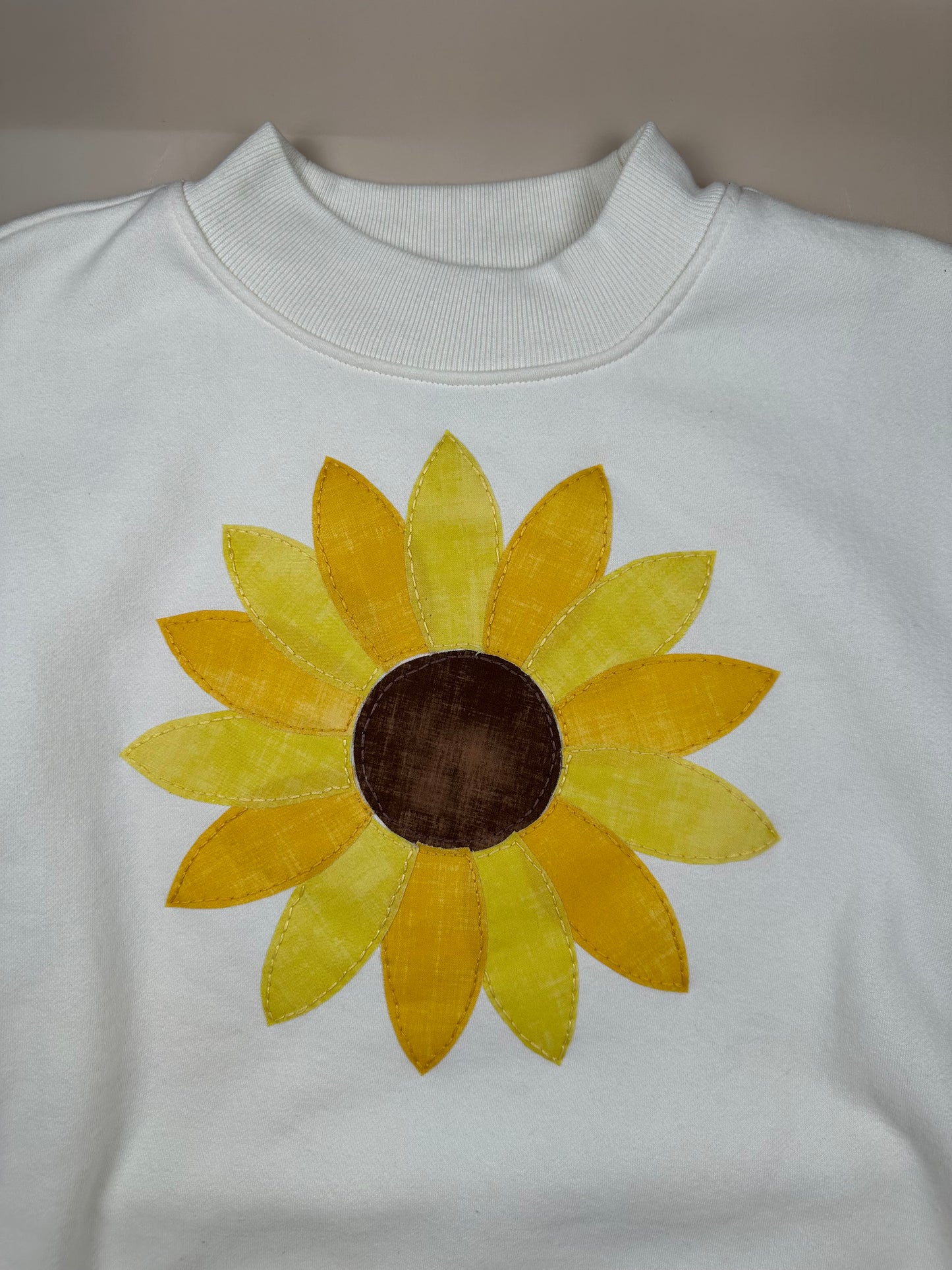 Applique Sunflower Digital Embroidery Design