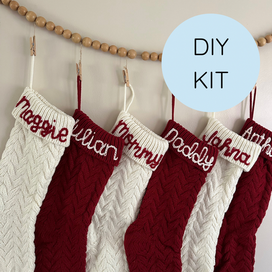 DIY Embroidered Stocking Kit