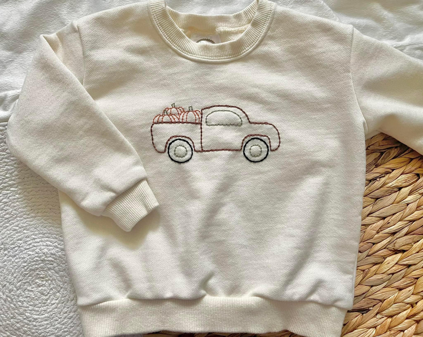 Pumpkin Truck Digital Embroidery Pattern