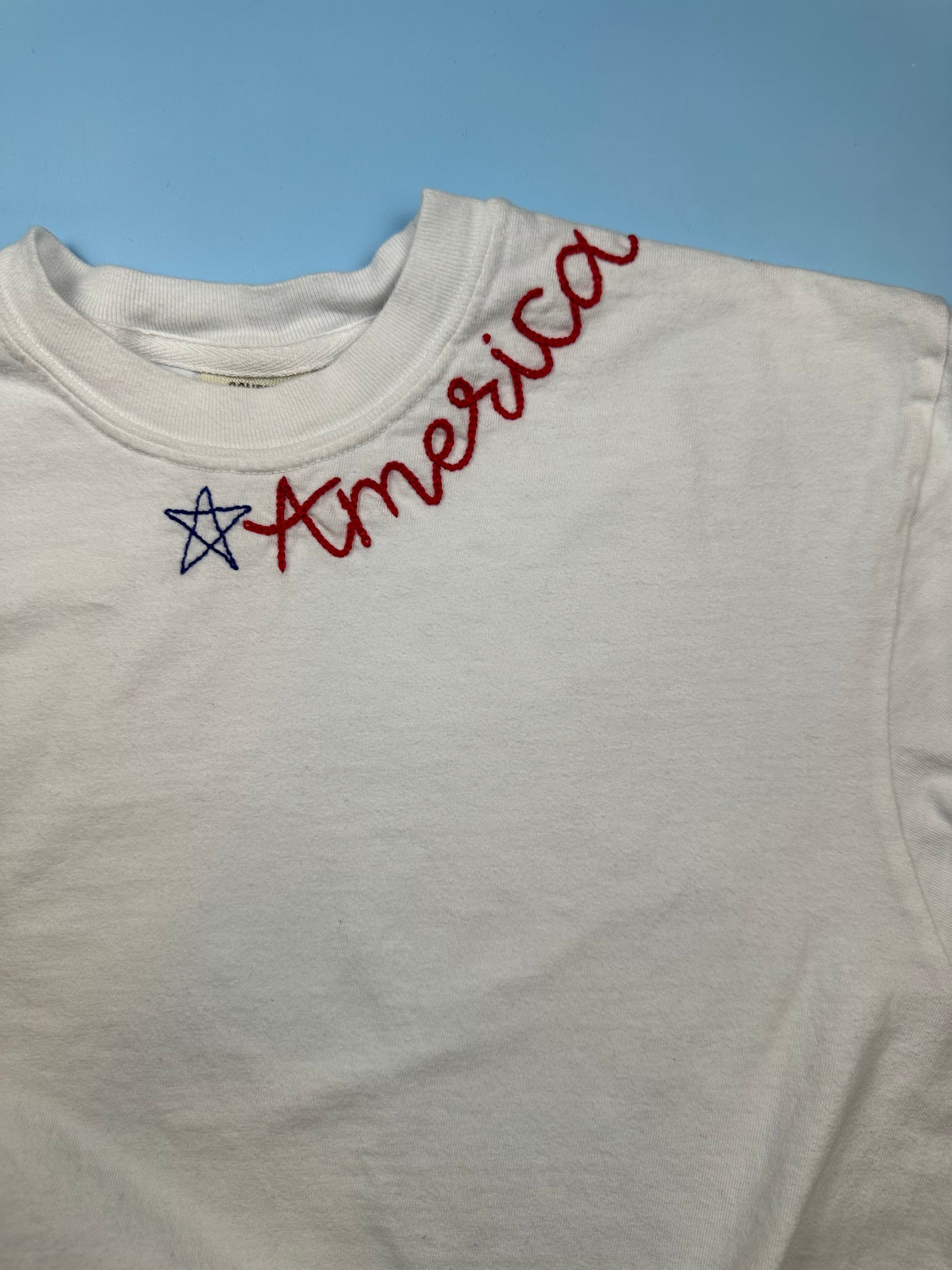 America Neckline Digital Embroidery Pattern