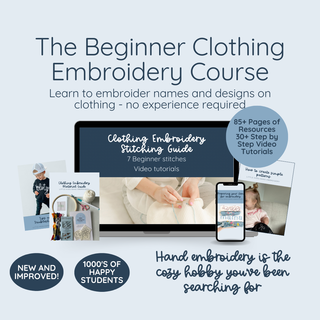 The Beginner Clothing Embroidery Course
