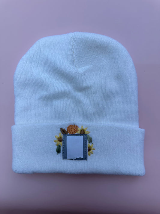 Pumpkin Beanie PDF Embroidery Design