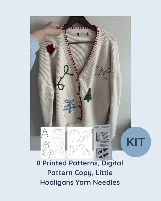 Festive Sweater Printed Patterns + Needles