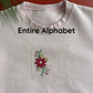 NEW! Frosted Florals Initial