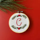 Festive Initial Ornament Digital Embroidery Design- Entire Alphabet