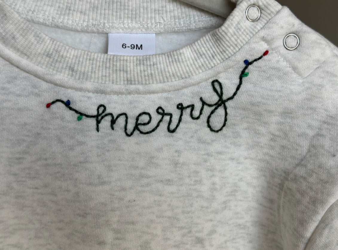 Christmas Neckline Digital Embroidery Design