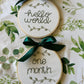 Greenery Monthly Milestone- Digital Embroidery Design
