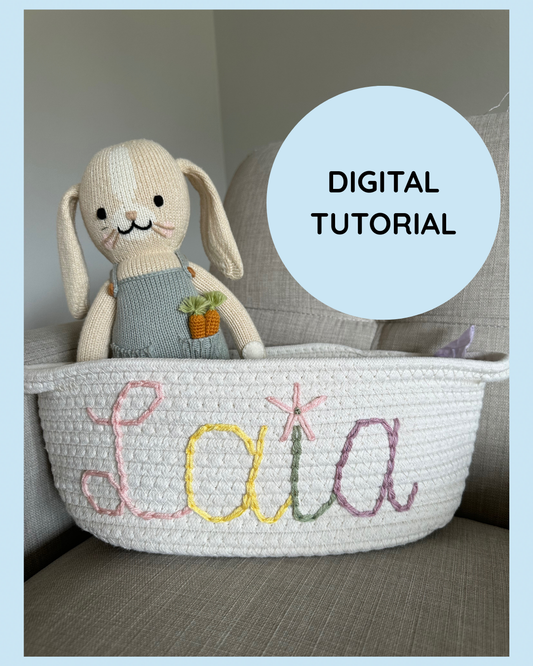 Easter Basket Tutorial + Material List (Digital Item)