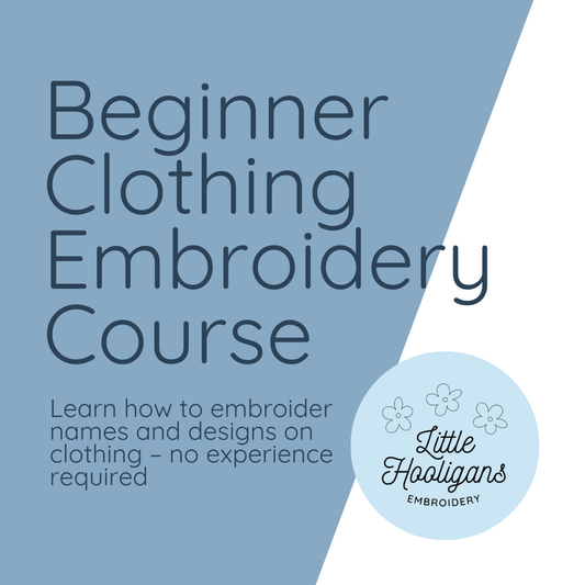 The Beginner Clothing Embroidery Course