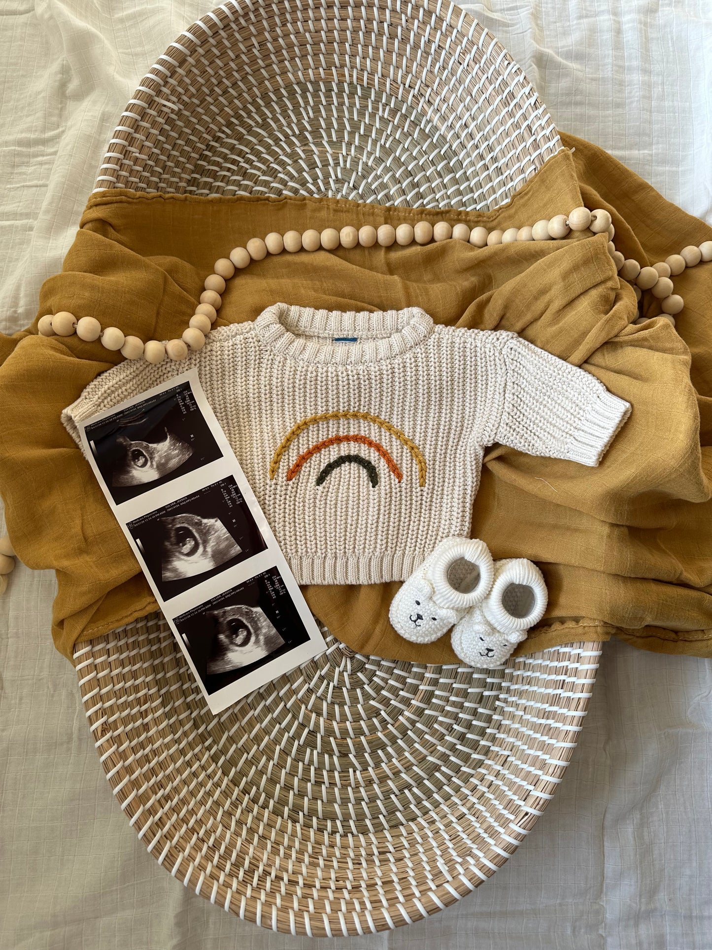 Newborn rainbow sweater