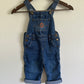 Upcycled 2T overalls