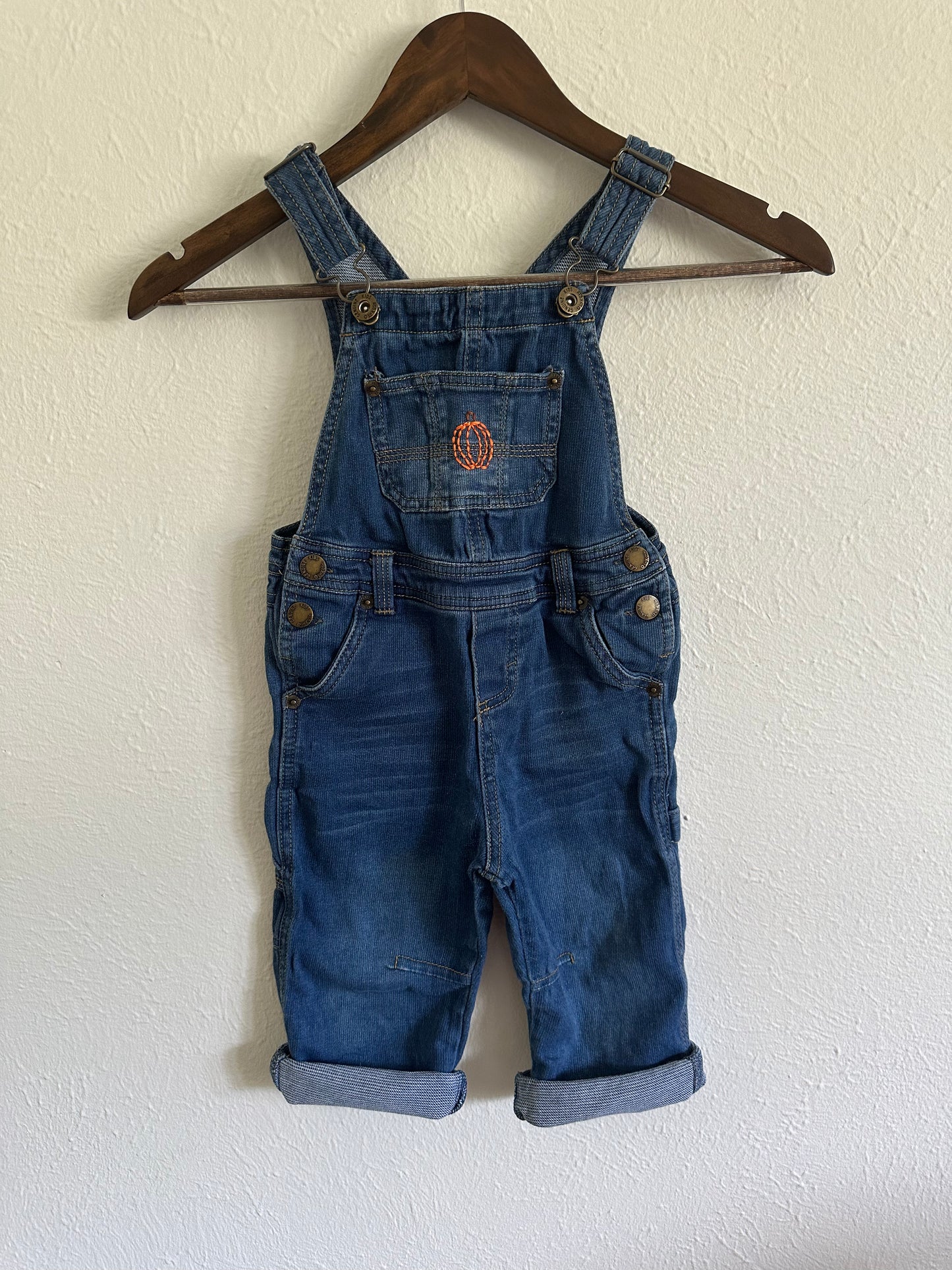 Upcycled 2T overalls